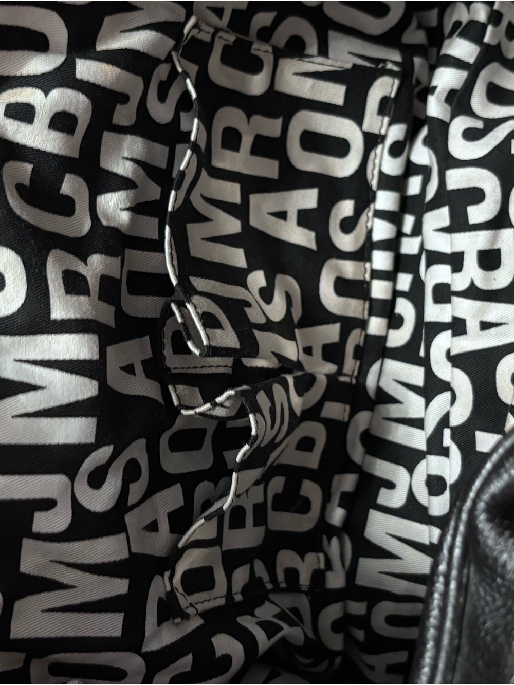 Marc by Marc Jacobs vintage Black Pebbled Satchel Zip Buckle Logo Silver HW - Picture 13 of 15